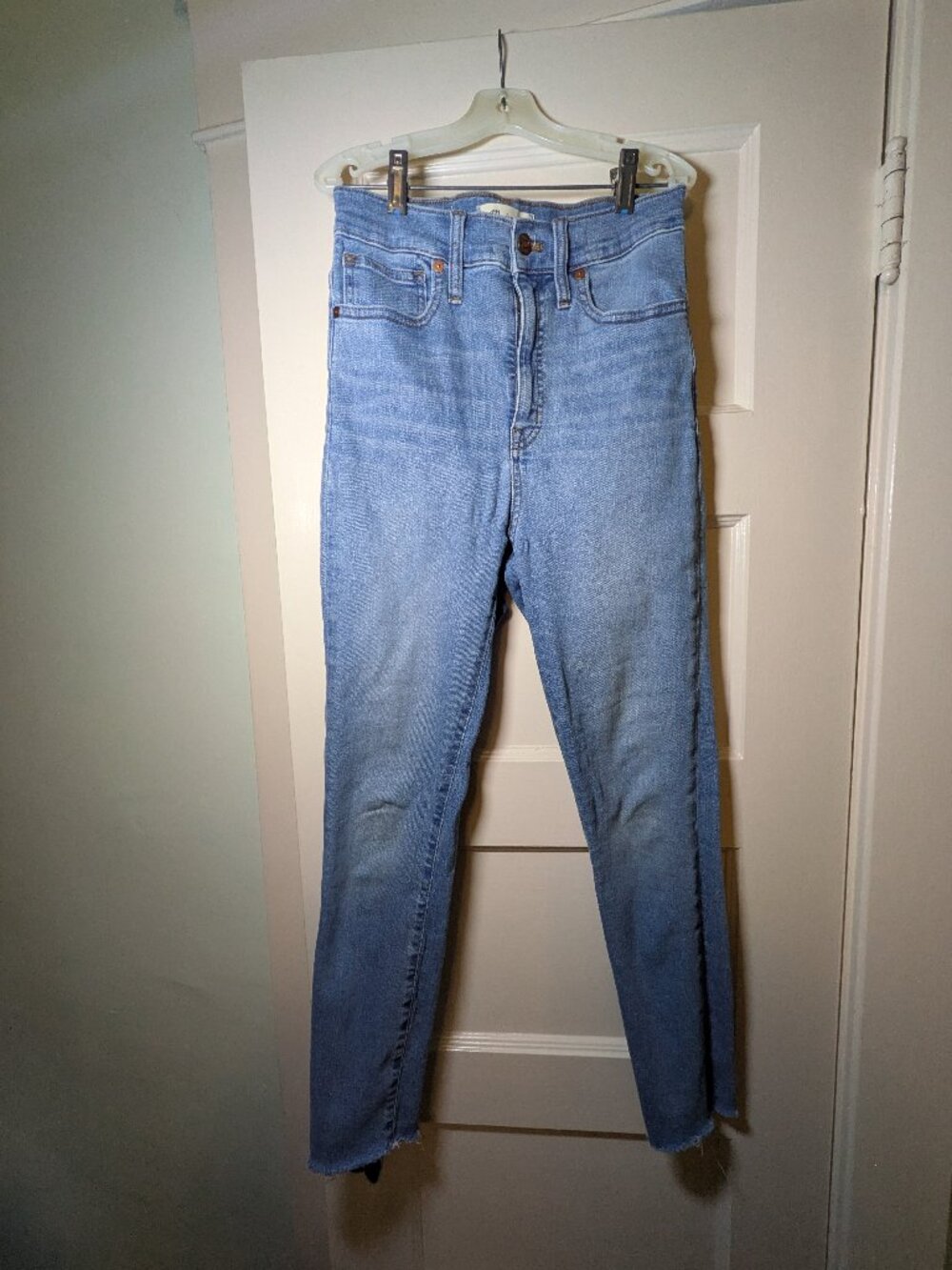 Madewell 11" High-Rise Skinny Crop Raw Hem Jeans 26